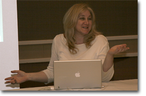 Deborah Shadovitz teaching about Macintosh